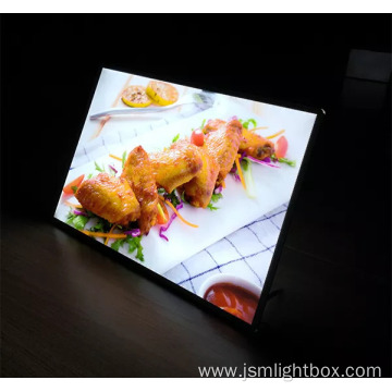 Custom Glass Panel Photo Frame Slim Light Box